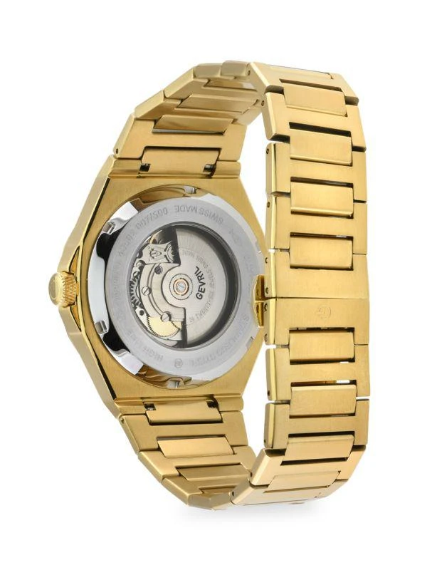 Gevril High Line 43MM Swiss Automatic Ion Plated Goldtone Stainless Steel Watch 3