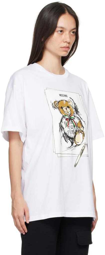 Moschino White Teddy Bear T-Shirt 2