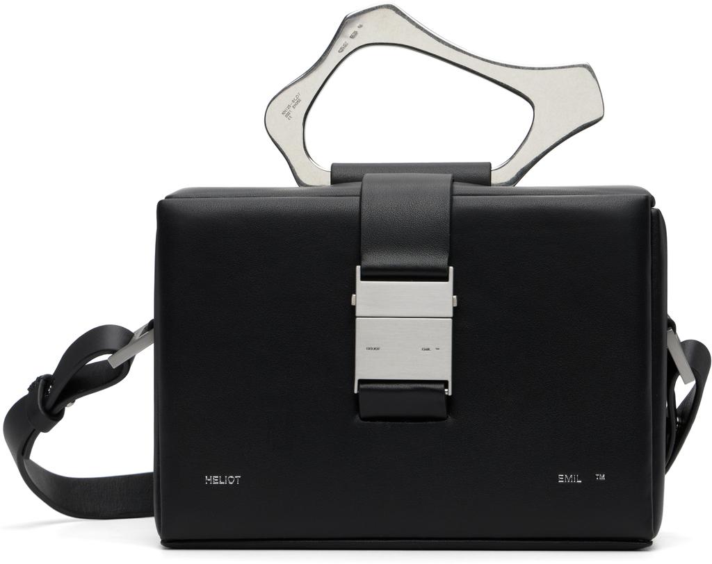 Heliot Emil Silver Liquid Metal Maxi Crossbody Bag