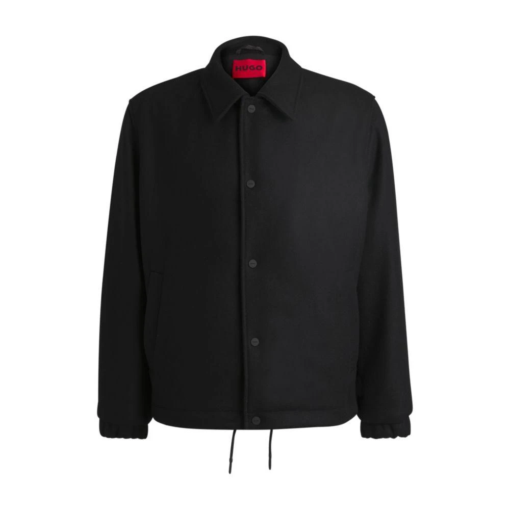Hugo Boss Wool coach jacket with adjustable hem 1