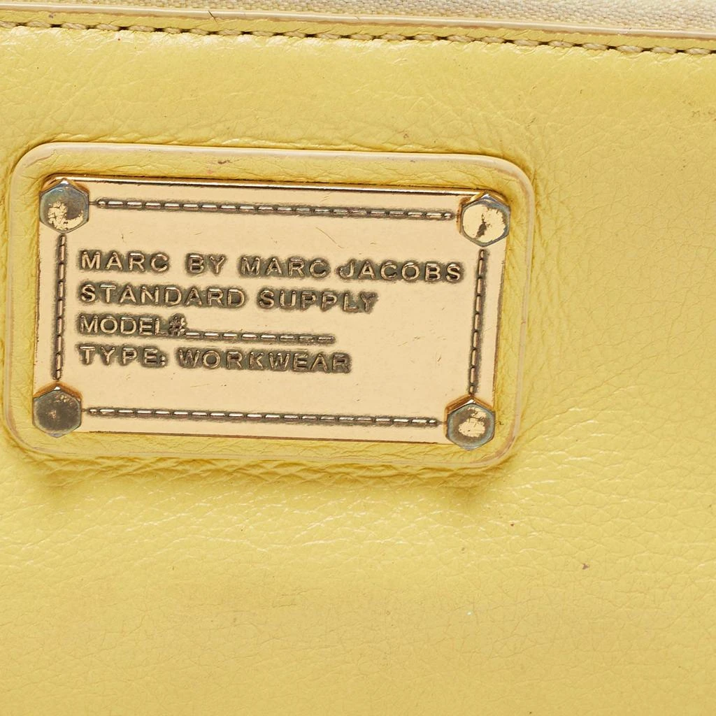 Marc Jacobs Marc by Marc Jacobs Yellow Leather Classic Q Zip Around Wallet 6