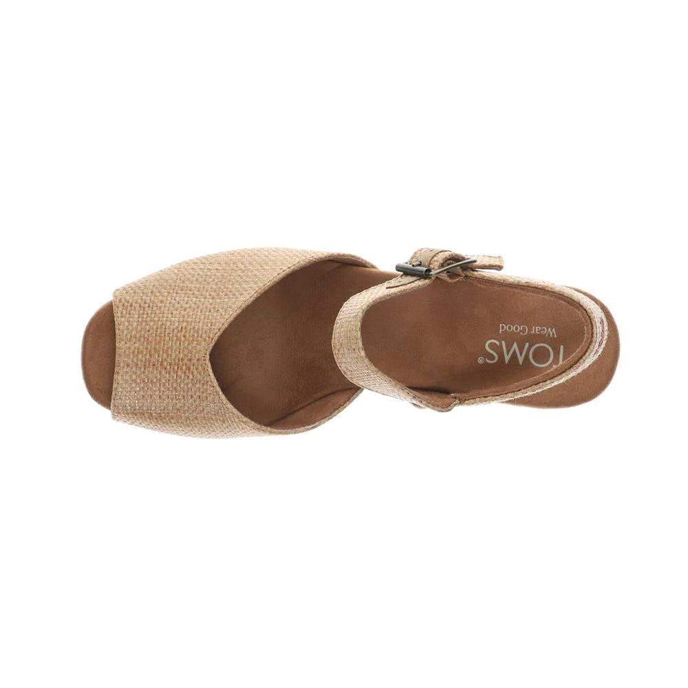 TOMS Isla Peep Toe Platform Block Heel Sandals 4