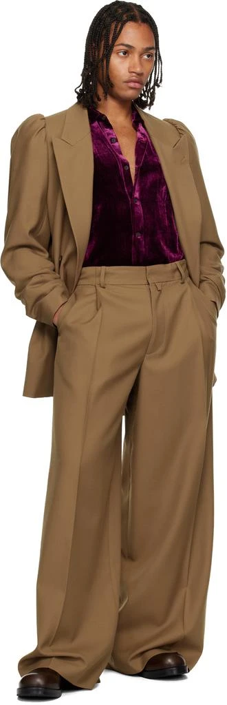 Dries Van Noten Brown Wool Twill Blazer 4