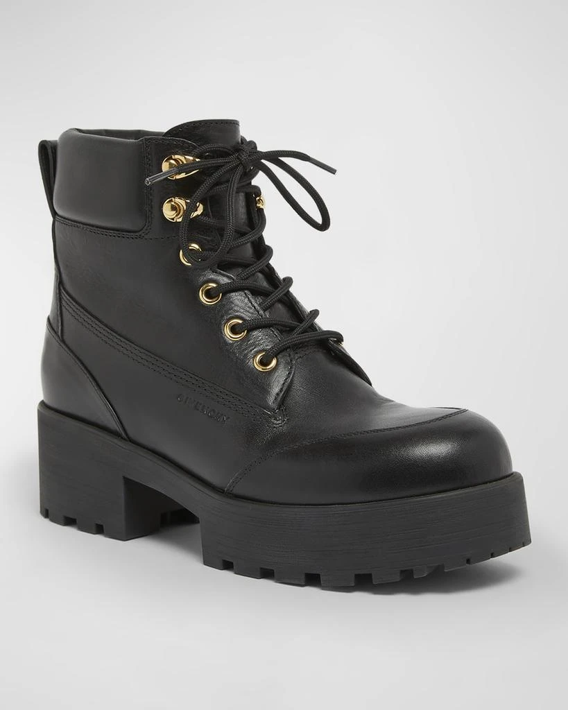 Givenchy Trekker Leather Lace-Up Hiker Boots 2