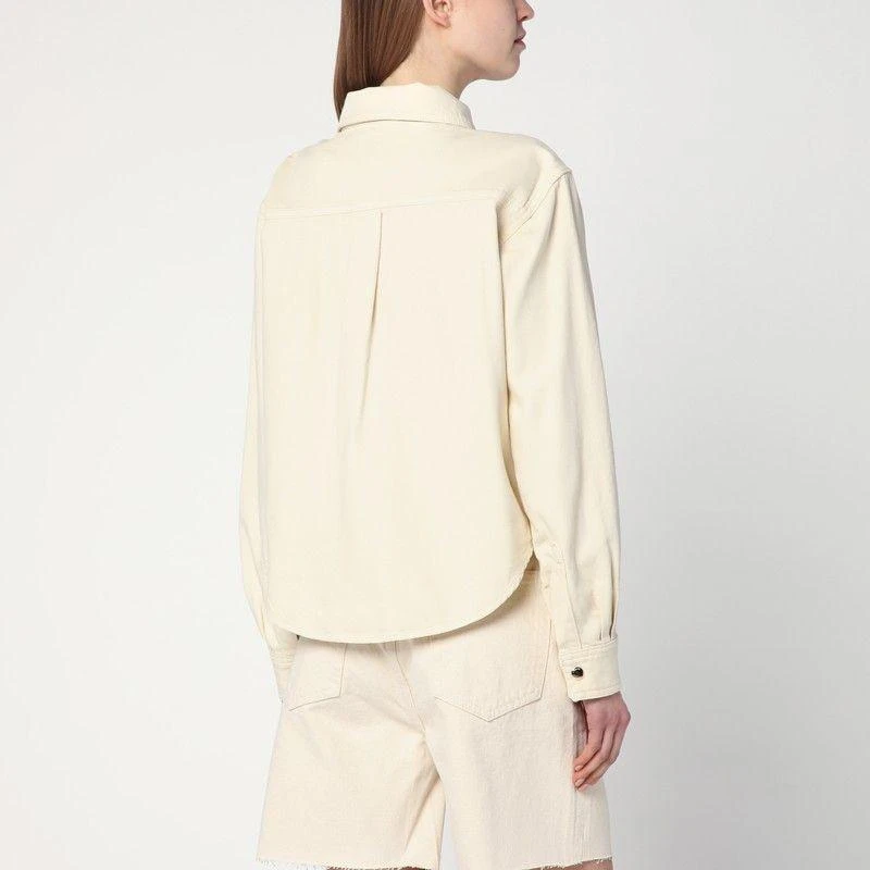 FRAME BUTTER-COLOURED DENIM SHIRT 2