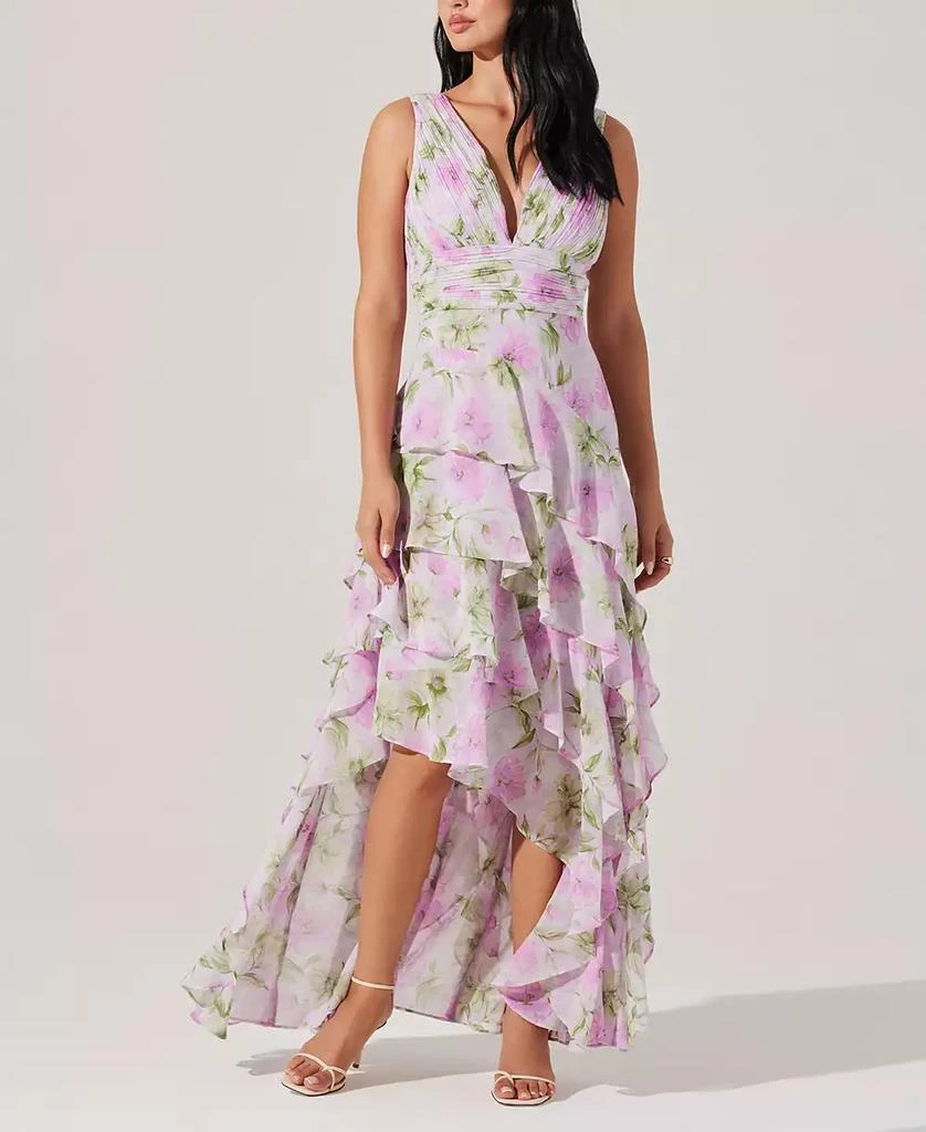 ASTR Women's Cytherea Floral-Print Ruffled Maxi Dress 3