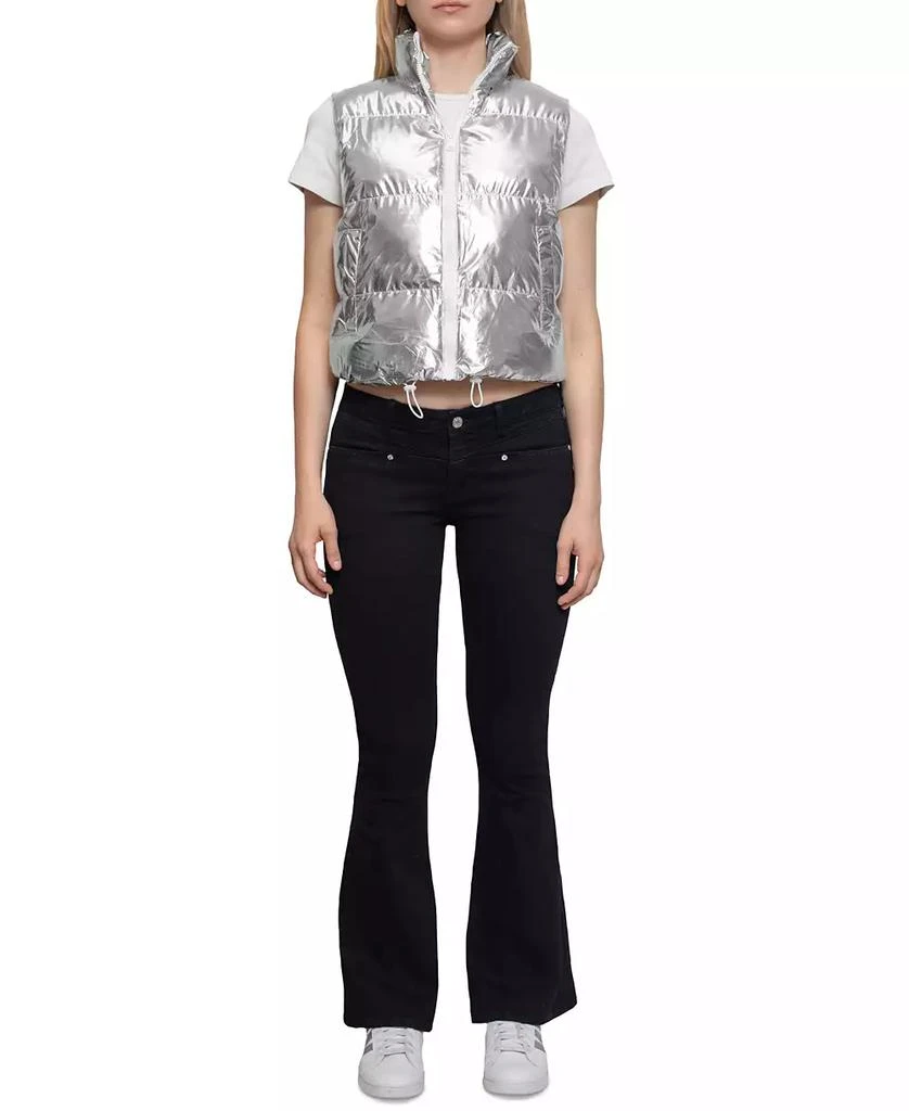 Almost Famous Juniors' Metallic Puffer Vest 1