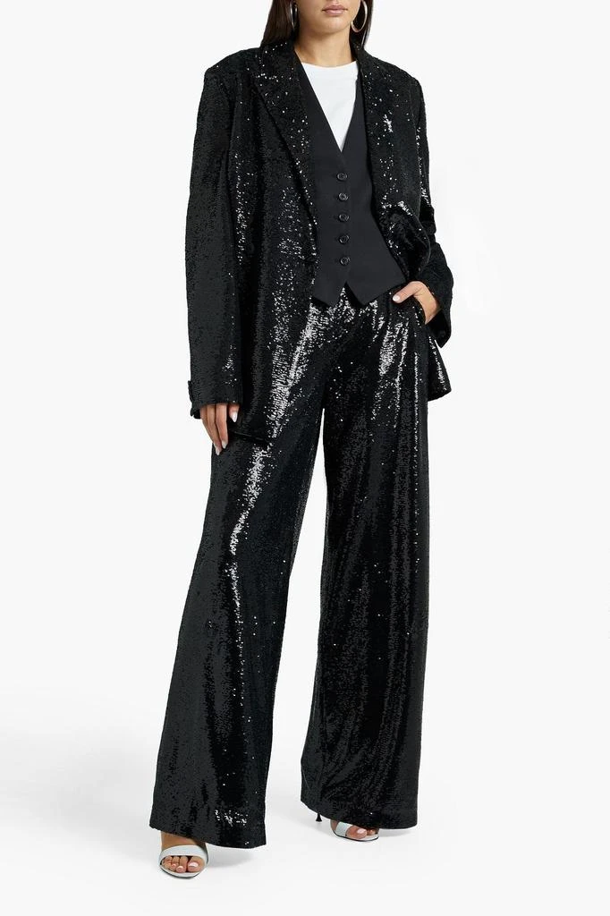 Joseph Juliette double-breasted sequined tulle blazer 2