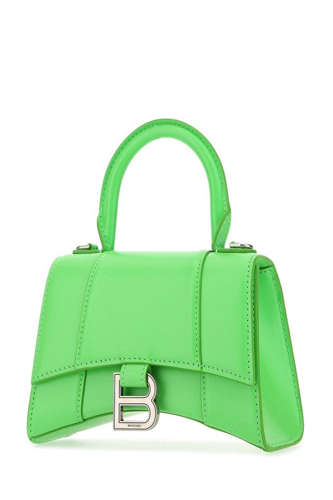 Balenciaga Fluo green leather XS Hourglass handbag