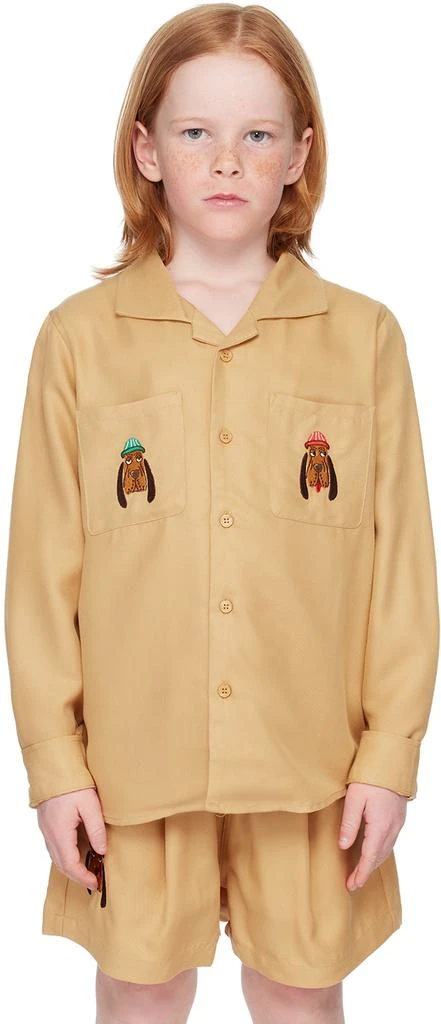 Mini Rodini Kids Beige Bloodhound Shirt 1