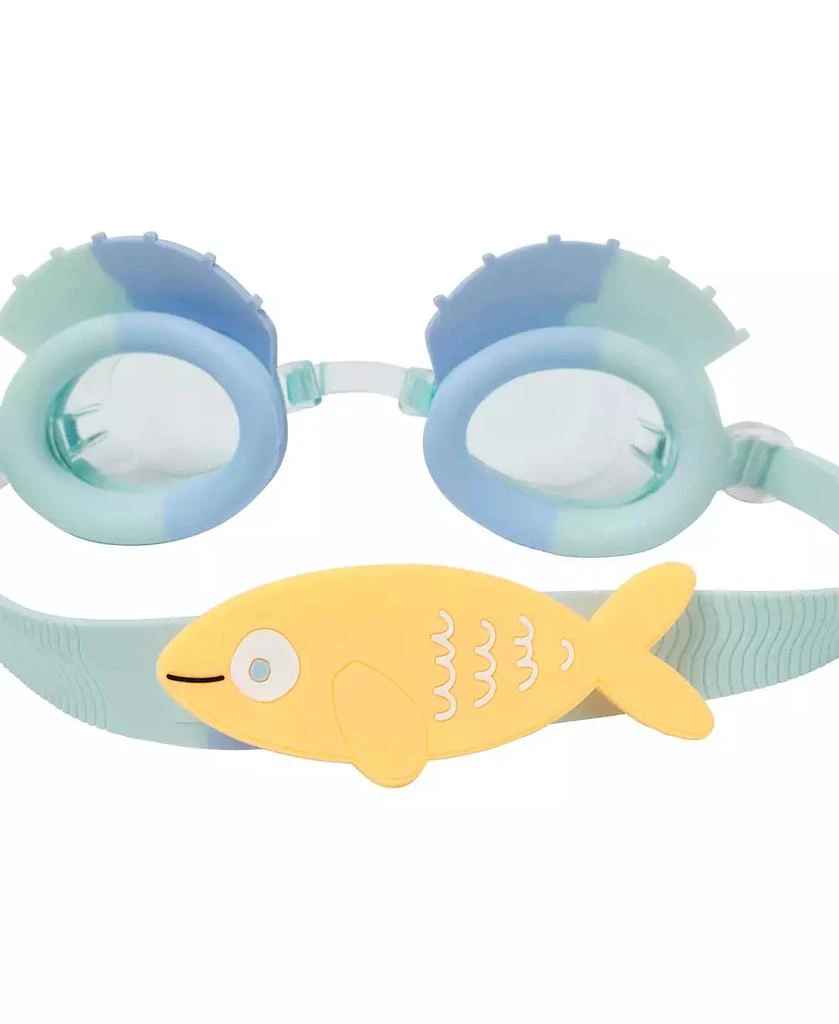 Sunnylife Swim Goggles: Finn the Fish - Aqua Blue 3