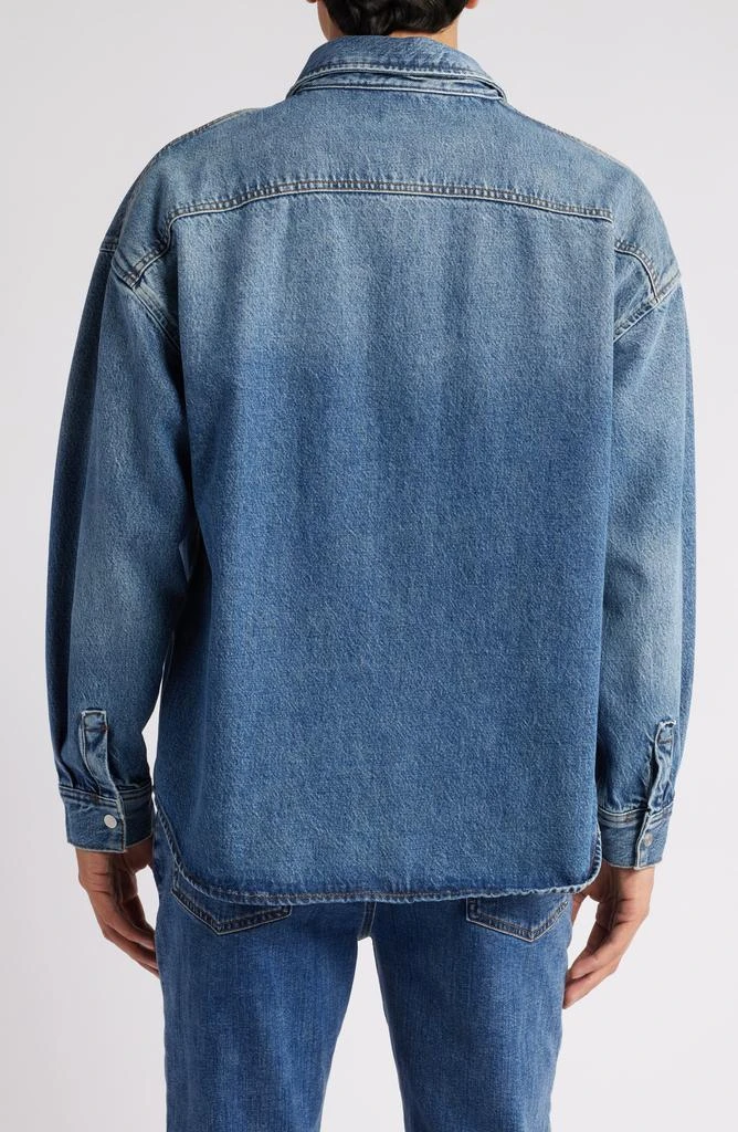 FRAME Relaxed Double Pocket Denim Shirt Jacket 2
