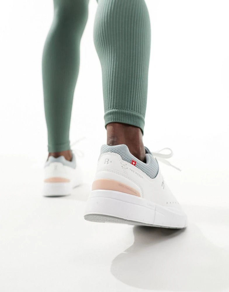 On ON The Roger Advantage trainers in white and rosehip 5
