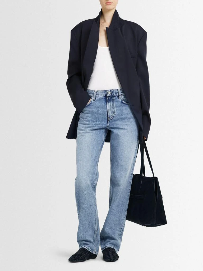 Totême Low Rise Straight Cotton Denim Jeans 1