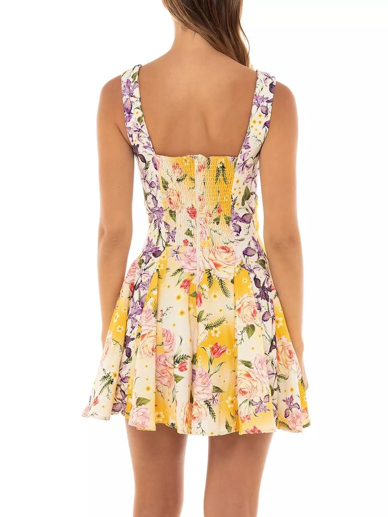 Agua Bendita Kristen Dreamin Floral Minidress 4