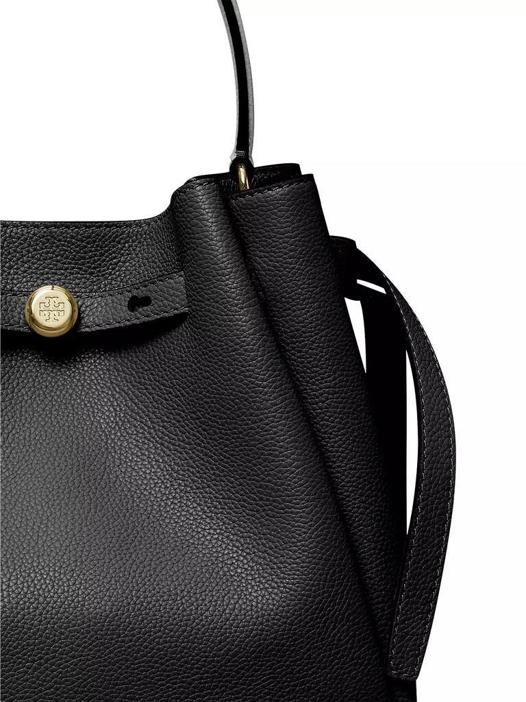 Tory Burch Romy Pebbled Leather Bucket Bag 6