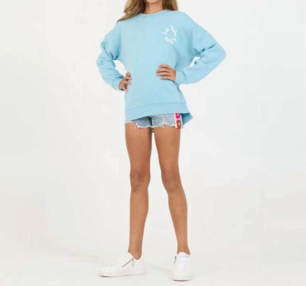 Vintage Havana Let
s Take A Trip Sweatshirt In Light Blue