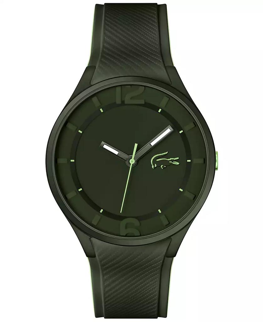 Lacoste Men's Studio Black Silicone Strap Watch 36mm x 38mm