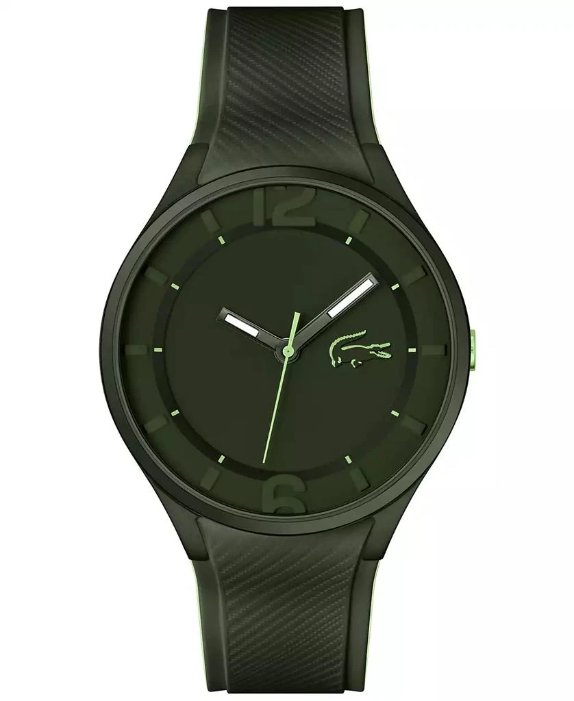 Lacoste Men's Ollie Green Silicone Strap Watch 44mm 1