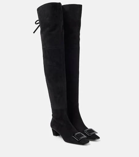 Roger Vivier Belle Vivier 45 suede over-the-knee boots 1