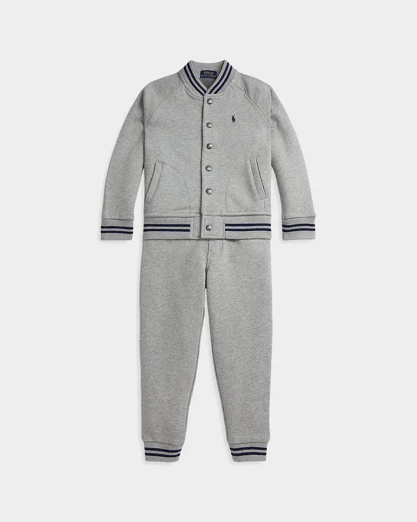 Ralph Lauren Boy's Fleece Baseball Jacket & Jogger Pants, Size 2-7