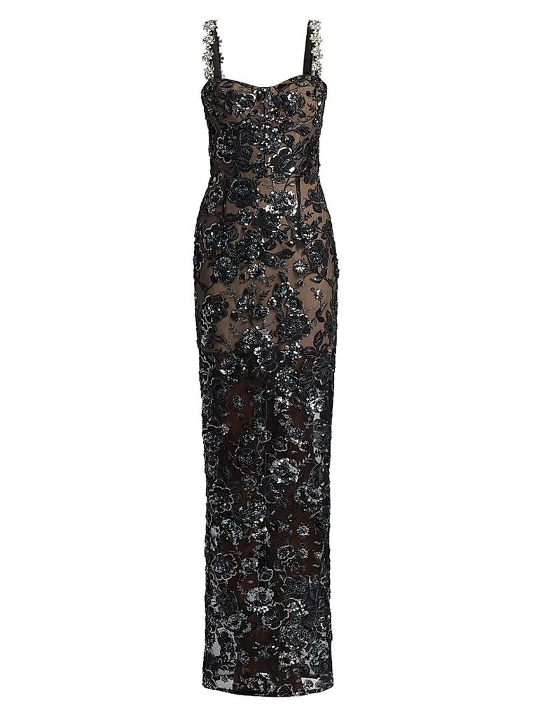 BRONX AND BANCO Dahlia Embellished Floral-Sequined Maxi Dress - Dresses & Skirts - Free Shipping - BeyondStyle BRONX AND BANCO Dahlia Embellished Floral-Sequined Maxi Dress - Dresses & Skirts - Free Shipping - BeyondStyle