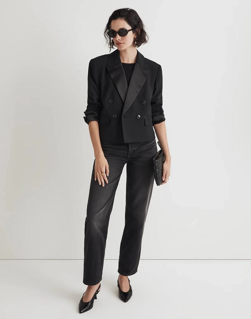 Madewell Cropped Tuxedo Blazer 2