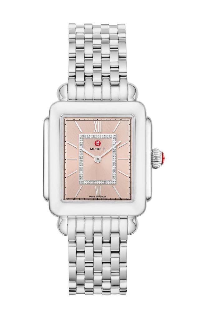 Michele Deco II Diamond Bracelet Watch, 20mm x 43mm - 0.11 ctw