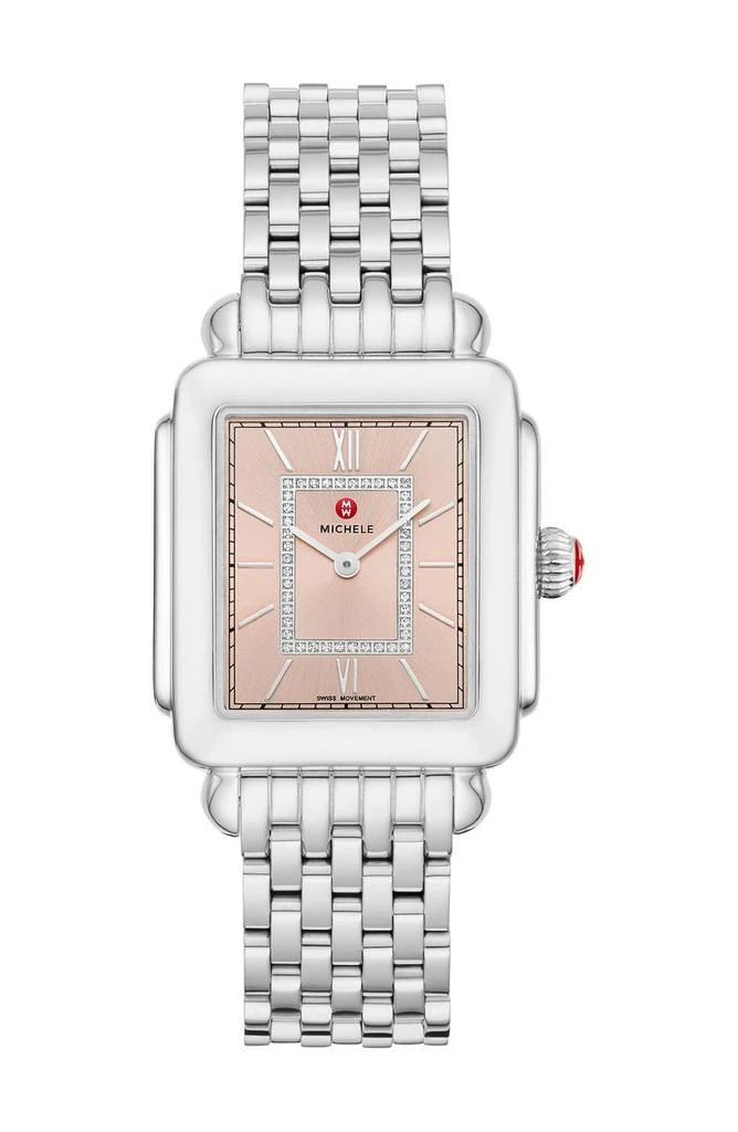 Michele Deco II Diamond Bracelet Watch, 20mm x 43mm - 0.11 ctw 1