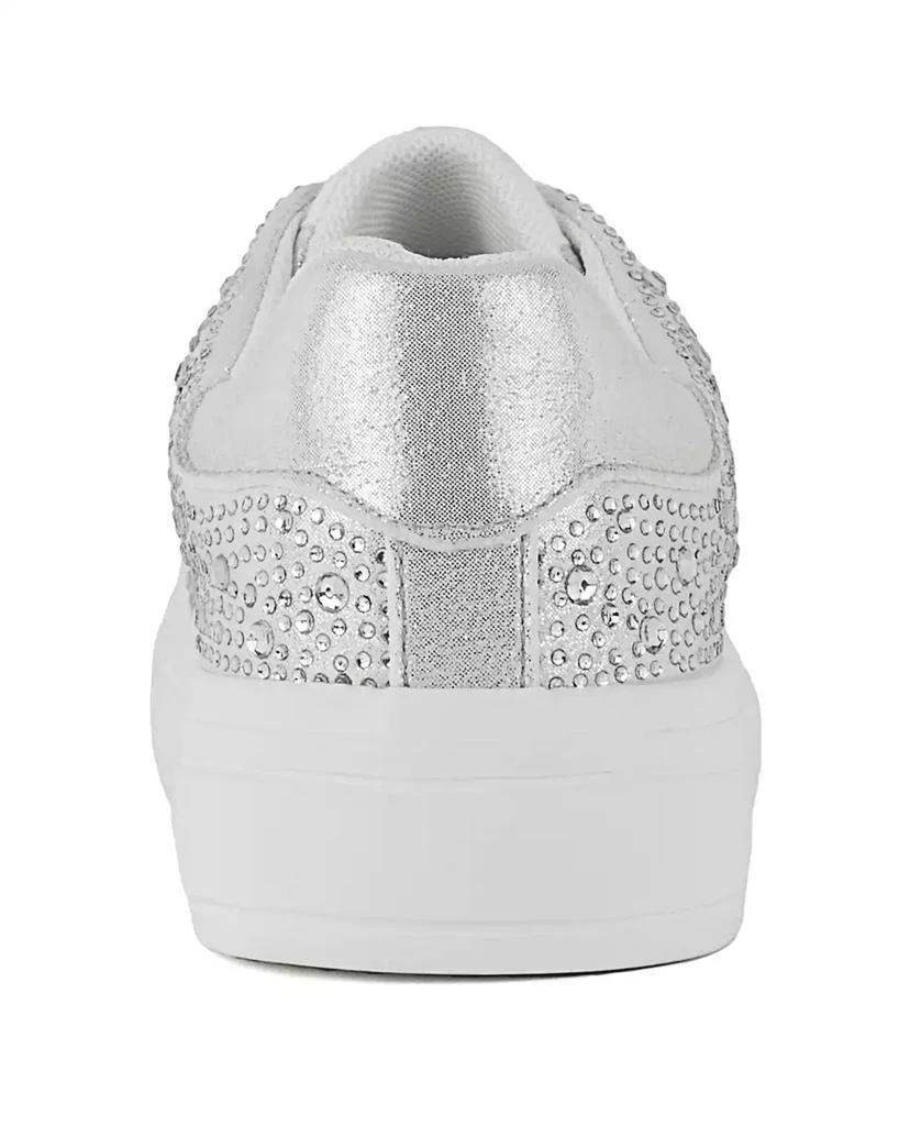 Juicy Couture Women's Alanis Rhinestone Lace Up Platform Sneakers 3