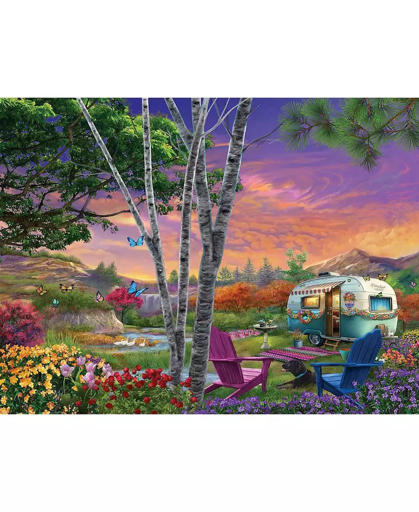 SunsOut Parked in Paradise 500 piece Jigsaw Puzzle for Adults 5