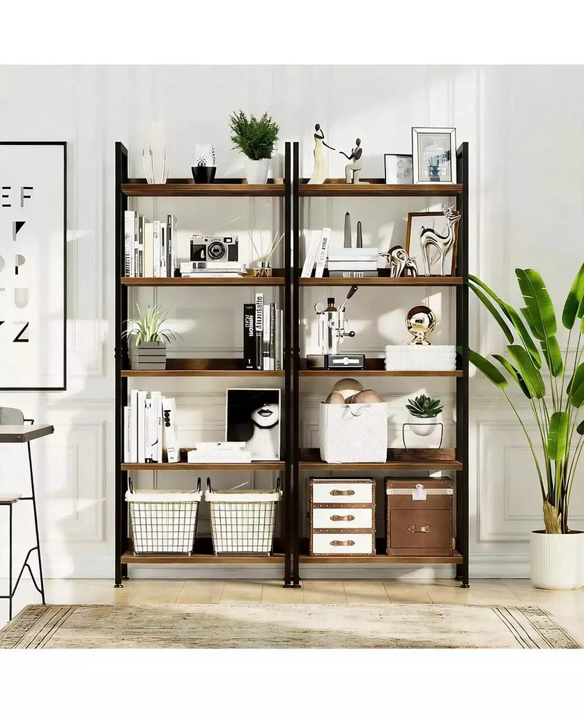 YIGII Multifunctional Bookshelf - Modern Design, Waterproof Panels, Easy Assembly 5