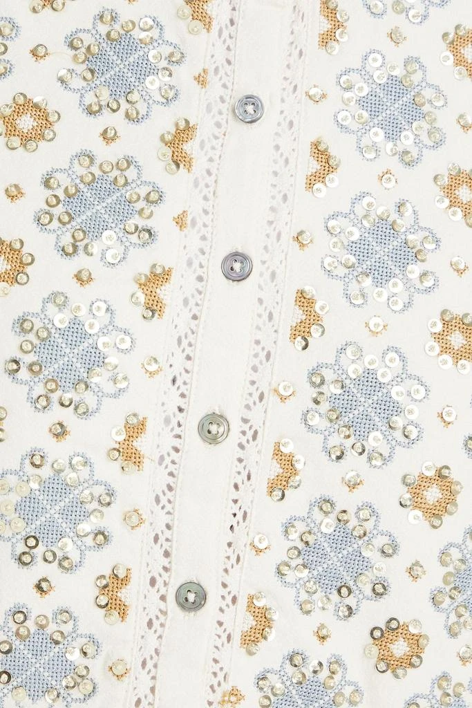 ANTIK BATIK Joana embellished cotton mini dress 4