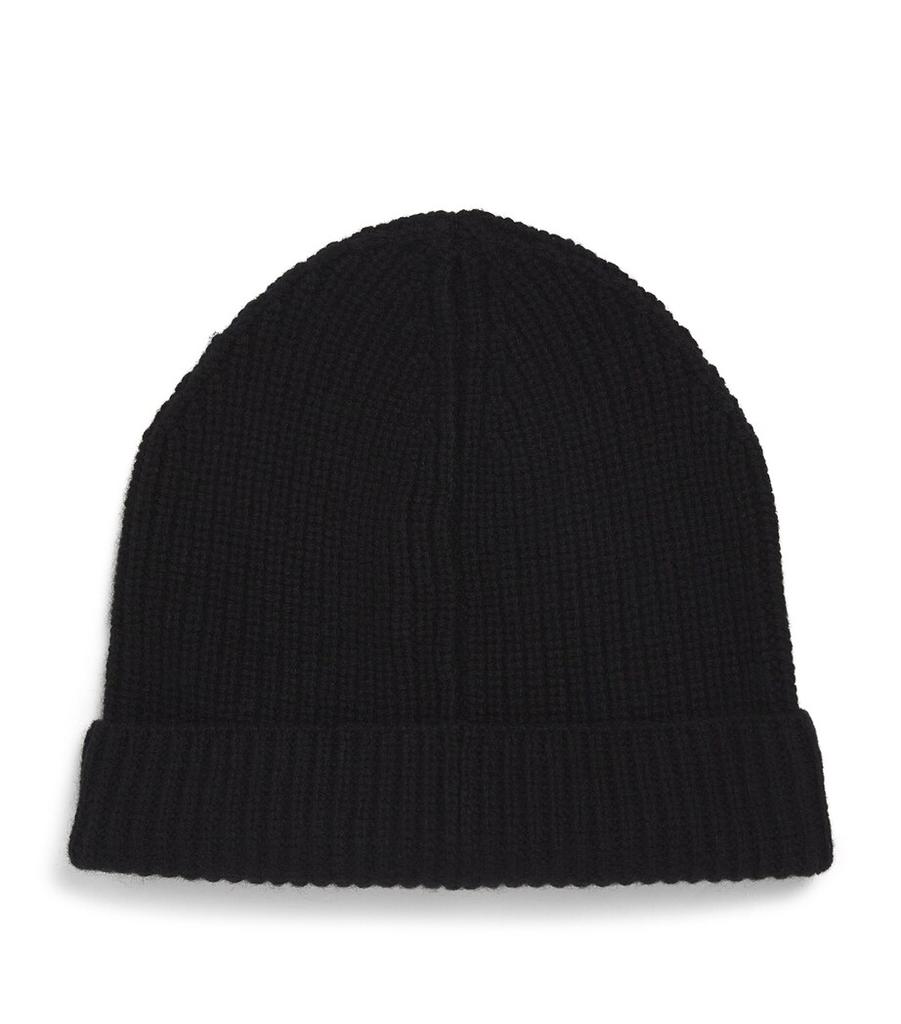【関税&送料込】Valentino Garavani Black Wool Blend Beanie Vlogo Signature Wool Beanie for Man in Black | Valentino US