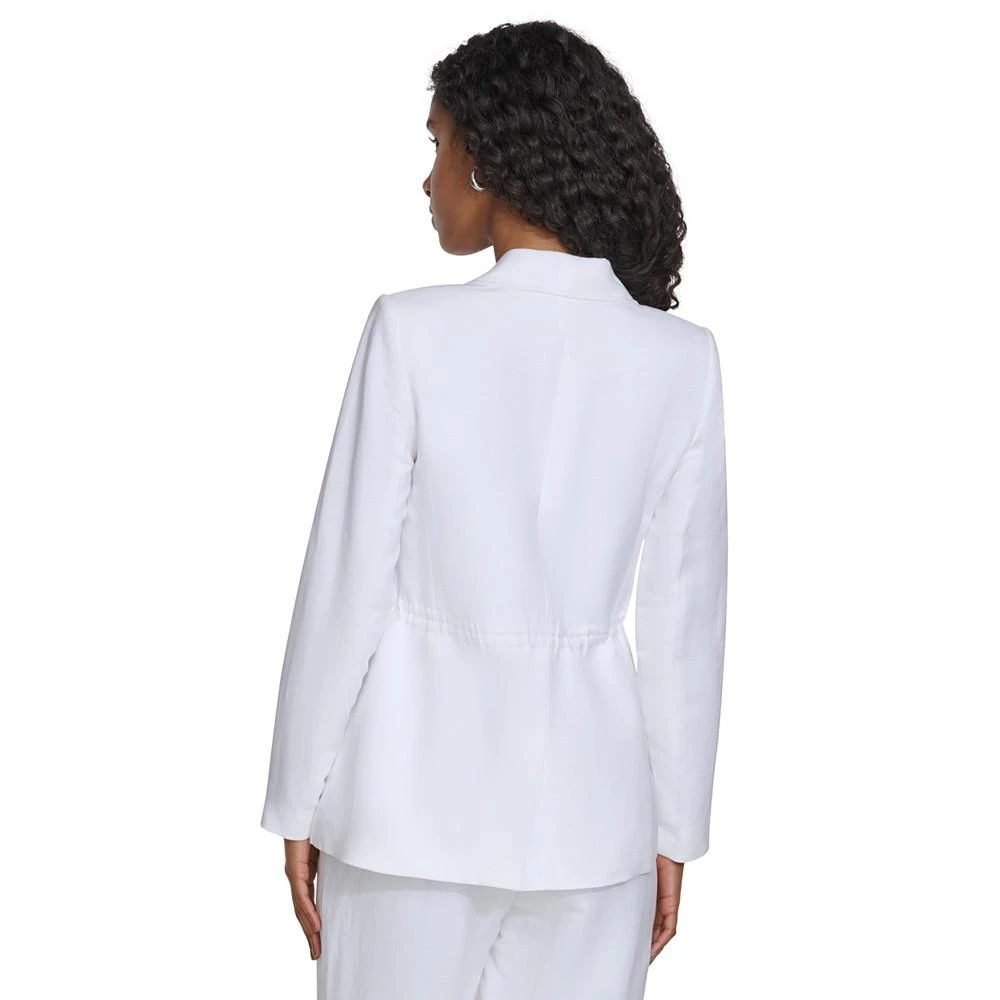 Calvin Klein Women's Peak-Lapel Single-Button Blazer 2