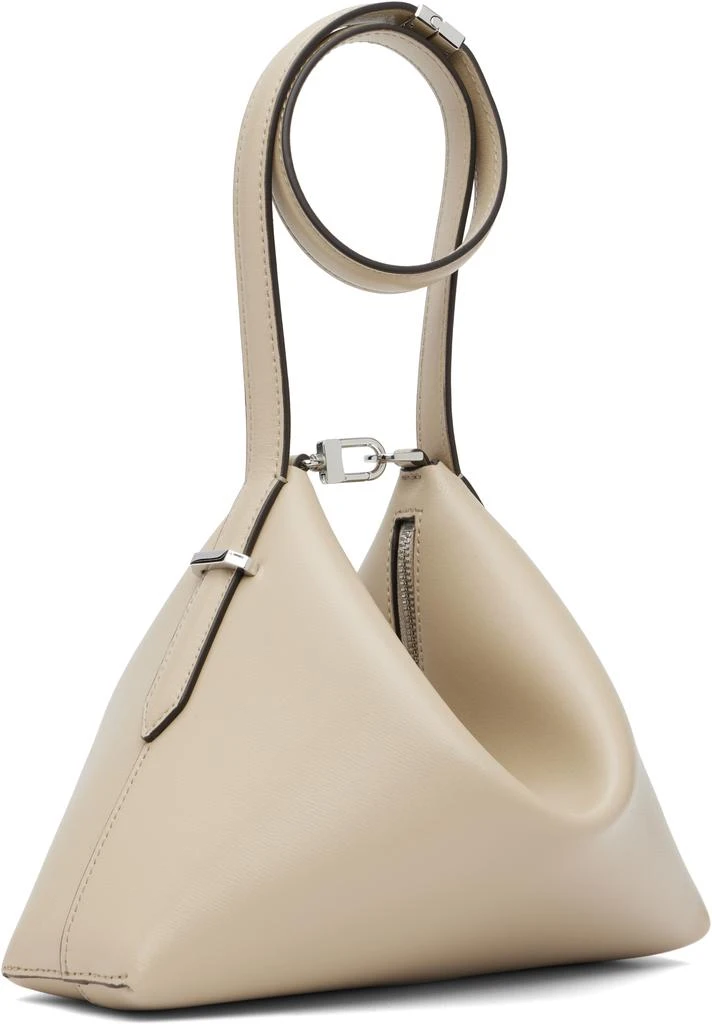 Totême Taupe Bevel Leather Wristlet Clutch 2