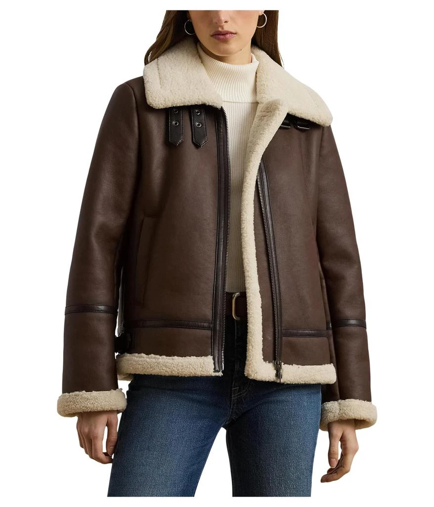 Ralph Lauren Faux Leather Single Breasted Jacket