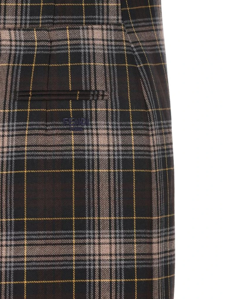 Fendi Fendi Tartan Sleeveless Mini Dress 4