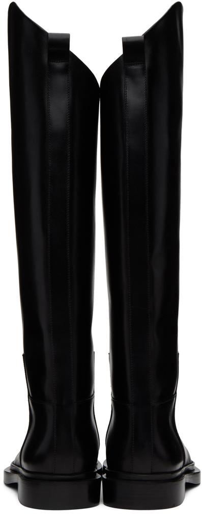 Jil Sander Black Asymmetric Boots