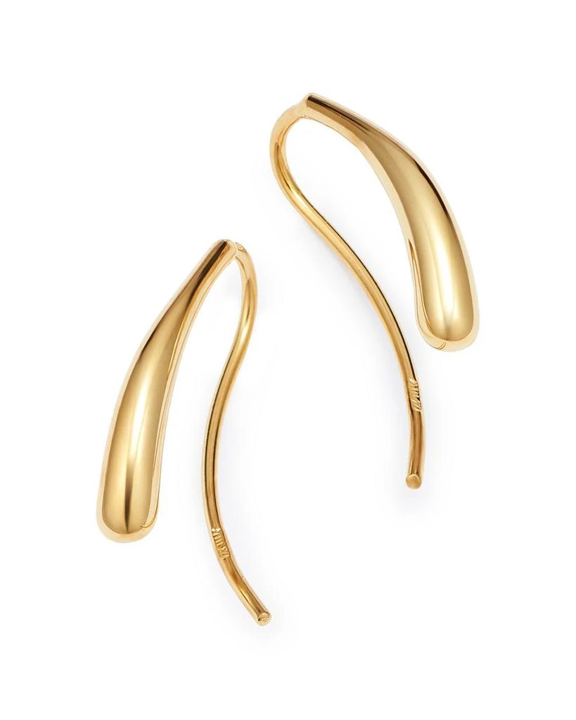 Bloomingdale's Fine Collection Teardrop Threader Earrings in 14K Yellow Gold - Exclusive 1