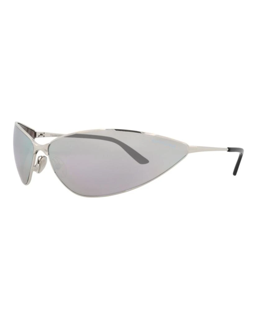 Balenciaga Shield-Frame Metal Sunglasses 2
