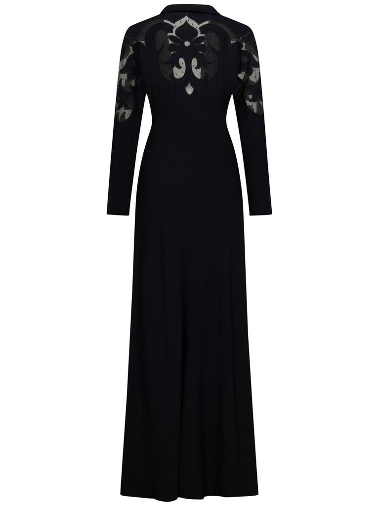 Etro Etro Belted Waist Semi-Sheer Dress