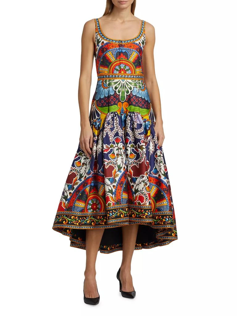 Alice + Olivia Diana Floral Cotton-Blend Sleeveless Fit & Flare Midi-Dress - Dresses & Skirts - Free Shipping - BeyondStyle Alice + Olivia Diana Floral Cotton-Blend Sleeveless Fit & Flare Midi-Dress - Dresses & Skirts - Free Shipping - BeyondStyle