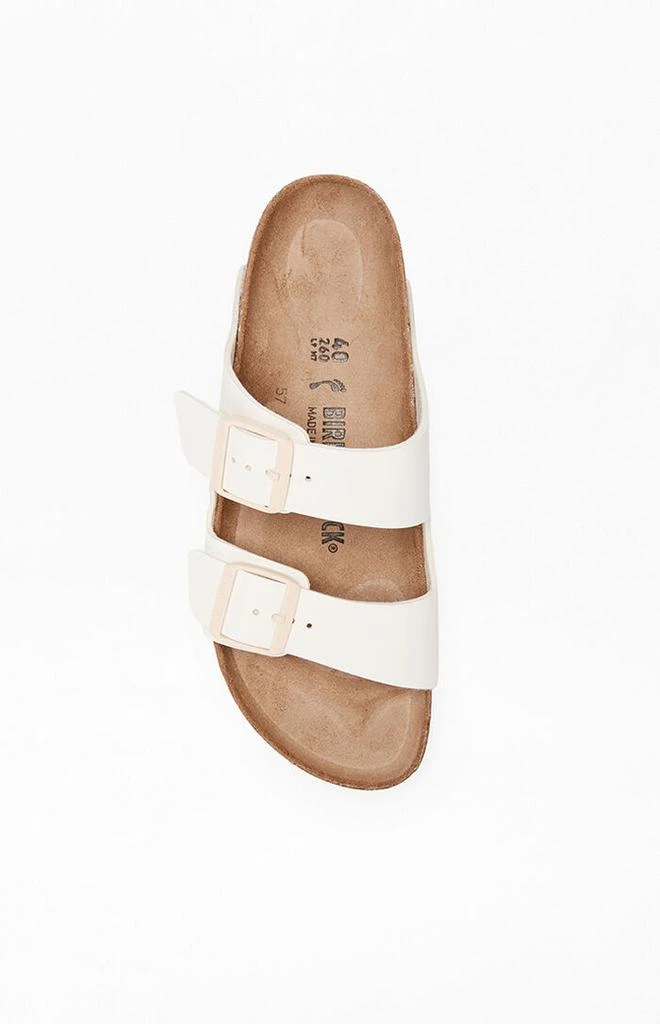 Birkenstock Women's Arizona Slide Sandal Eggshell 5