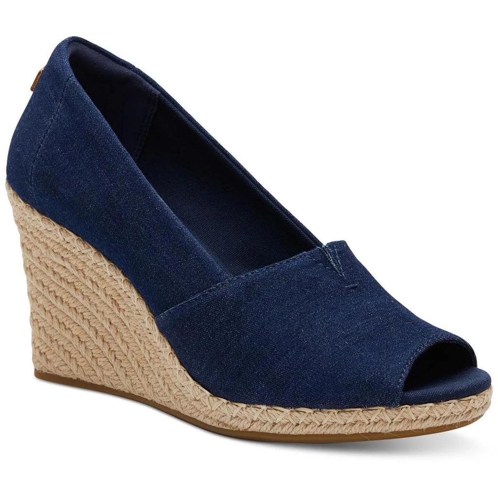 TOMS Michelle Womens Padded Insole Canvas Espadrilles 4