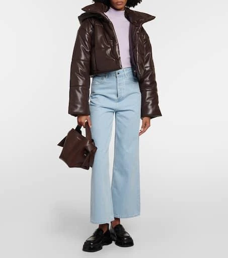 Nanushka Aveline faux leather puffer jacket 2
