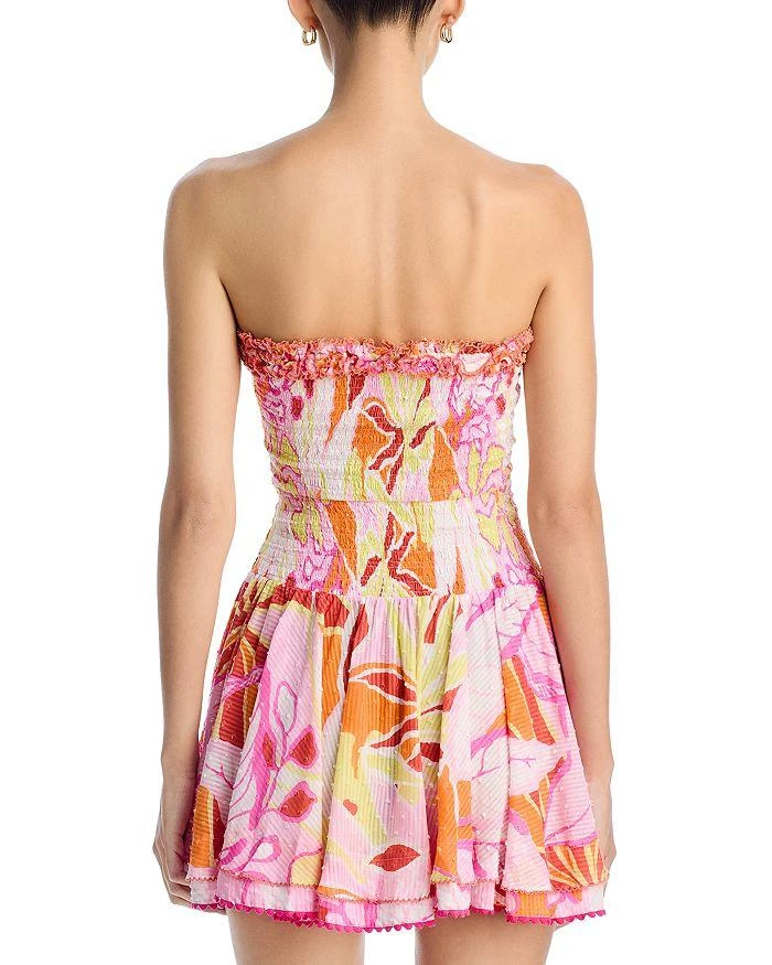 Poupette St Barth Cory Smocked Strapless Dress 4