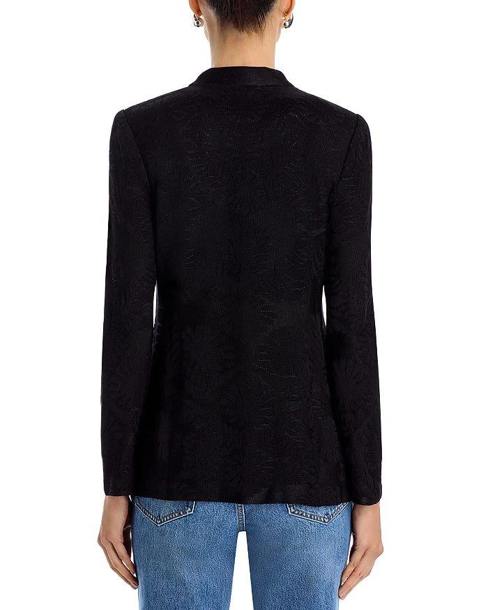 Misook One Button Knit Jacquard Jacket - Heritage Fit 5