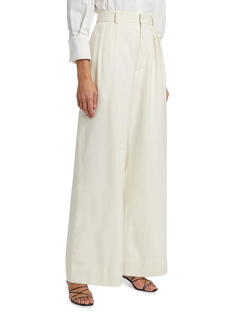 WARDROBE.NYC Pleated Wool Low-Rise Trousers 3