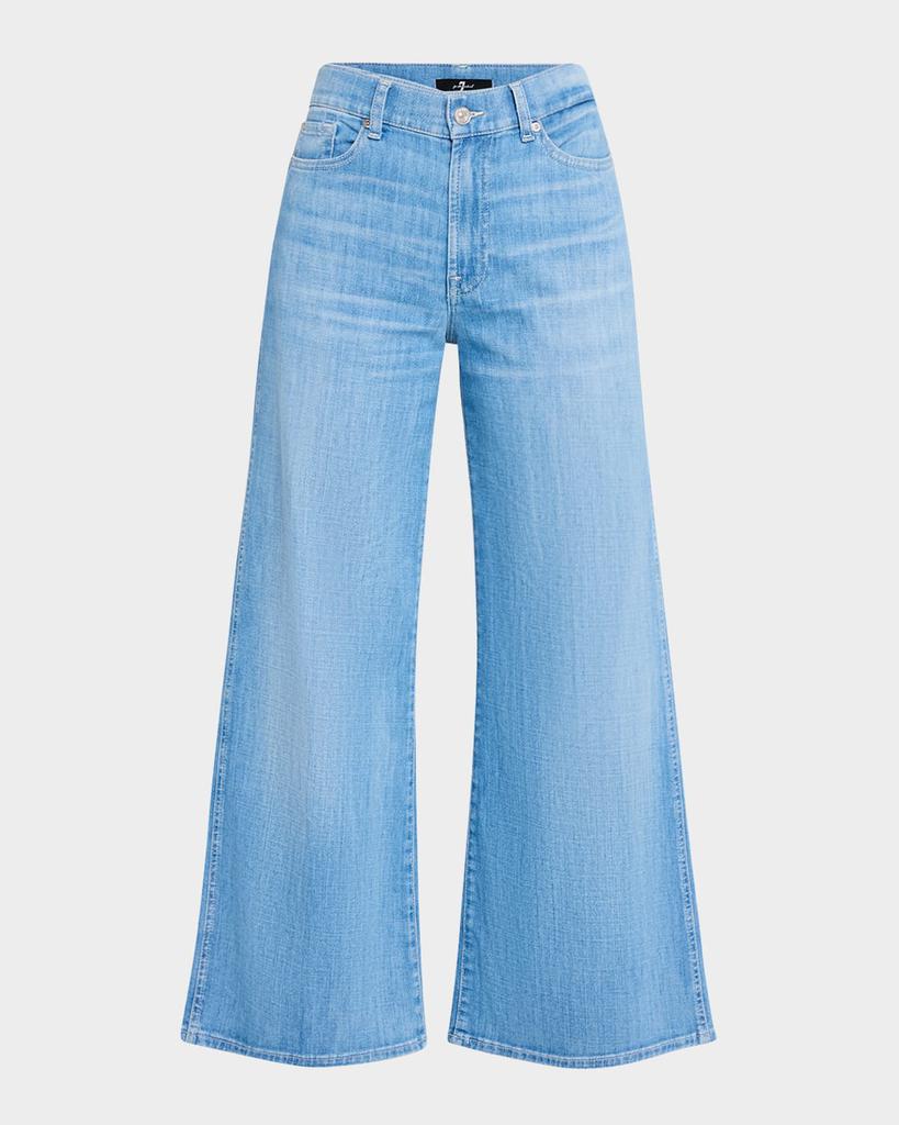 7 For All Mankind Lotta Wide-Leg Cropped Jeans